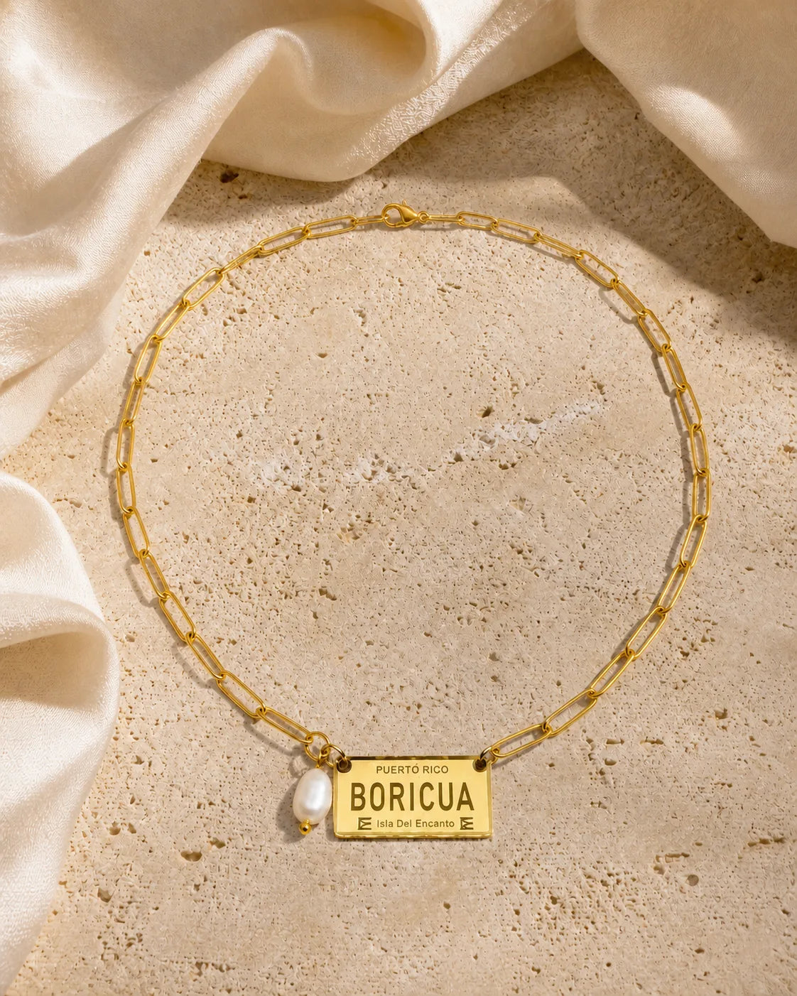 Boricua Perla, handmade glass jewelry by Parcha